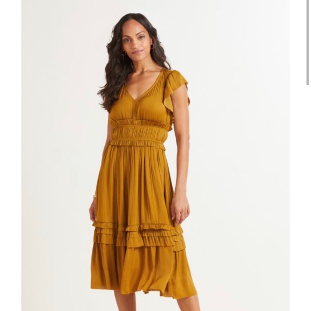 Roan & Ryan Gold Dress
